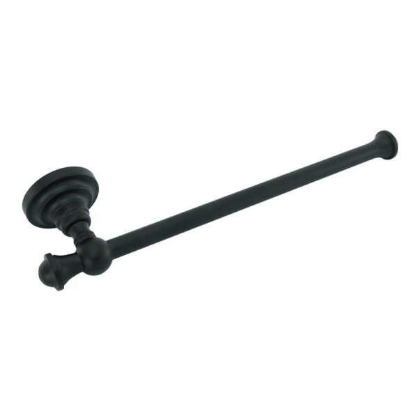 STELO Handtuchhalter Badetuchhalter 34 cm Schwarz-Matt Messing