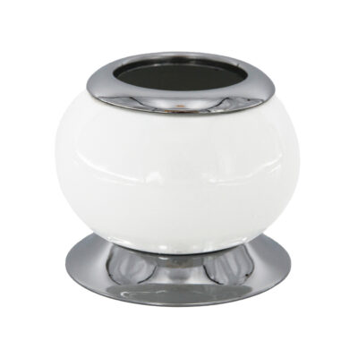 STELO_Kosmetikdose_Porzellan_Chrom_ohne Deckel