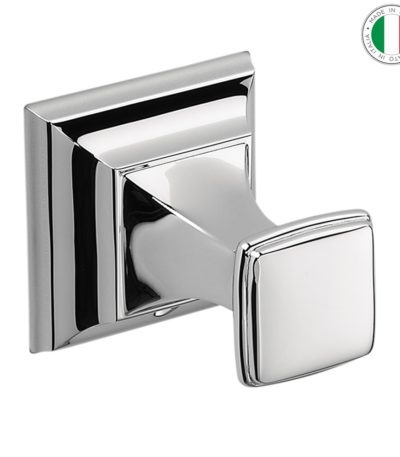 Bademantelhaken Chrom Messing Colombo Design