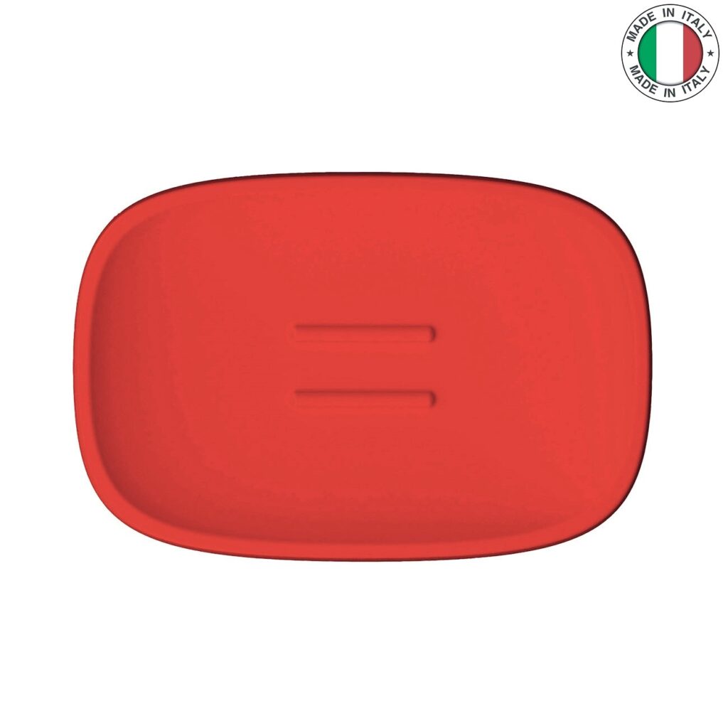 Seifenablage freistehend Erdbeerrot