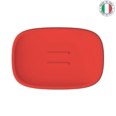 Seifenablage freistehend Erdbeerrot